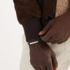 Classic Racing Rubber and Silver-Tone Bracelet - FR Classic Racing Rubber and Silver-Tone Bracelet - FR