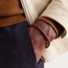 Classic Racing Woven Leather and Silver-Tone Bracelet - FR Classic Racing Woven Leather and Silver-Tone Bracelet - FR