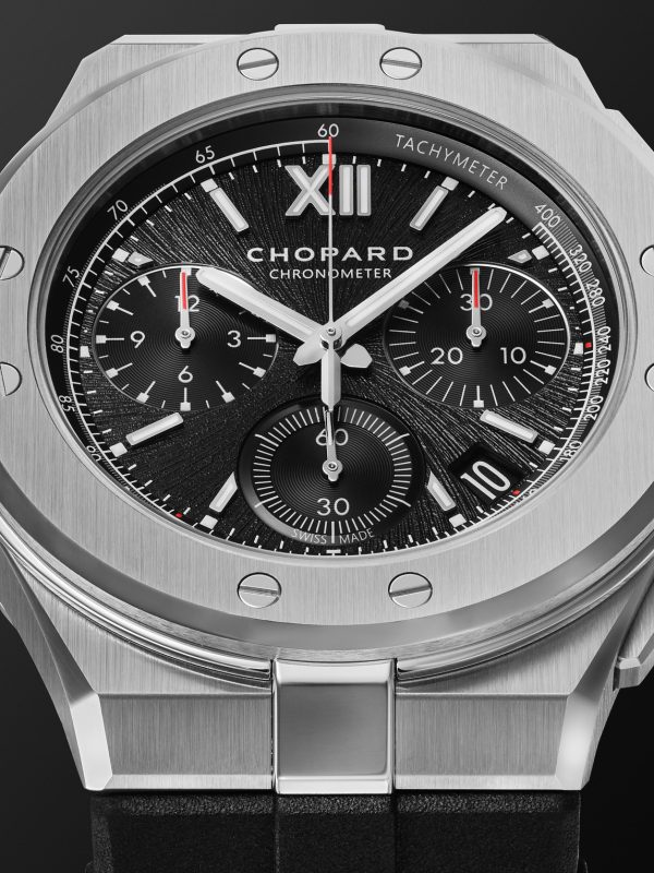 Alpine Eagle XL Chrono Automatic 44mm Lucent Steel and Rubber Watch, Ref. No. 298609-3004 - CU