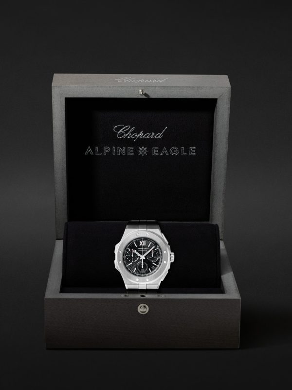 Alpine Eagle XL Chrono Automatic 44mm Lucent Steel and Rubber Watch, Ref. No. 298609-3004 - E3