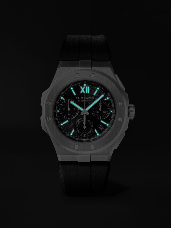 Alpine Eagle XL Chrono Automatic 44mm Lucent Steel and Rubber Watch, Ref. No. 298609-3004 - E5