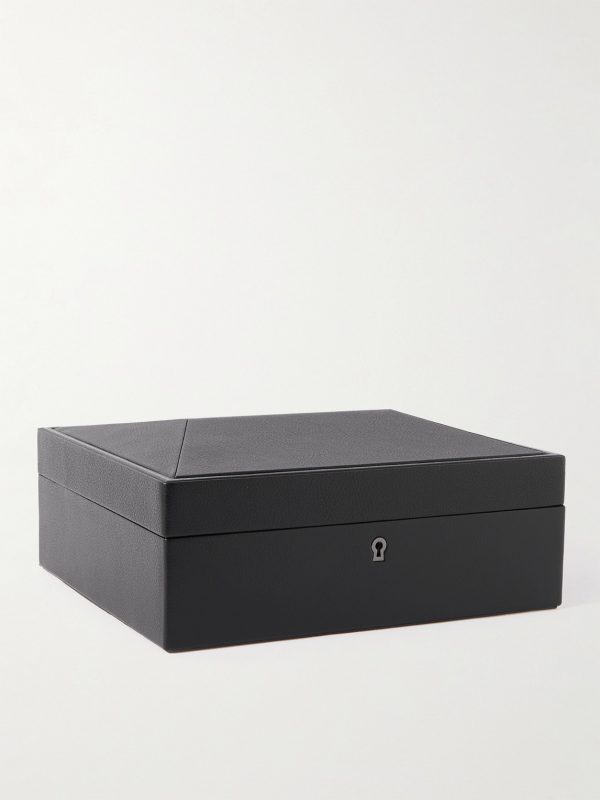 British Racing Pebble-Grain Vegan Leather Eight-Piece Watch Box - FR British Racing Pebble-Grain Vegan Leather Eight-Piece Watch Box - FR