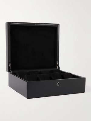 British Racing Pebble-Grain Vegan Leather Eight-Piece Watch Box British Racing Pebble-Grain Vegan Leather Eight-Piece Watch Box