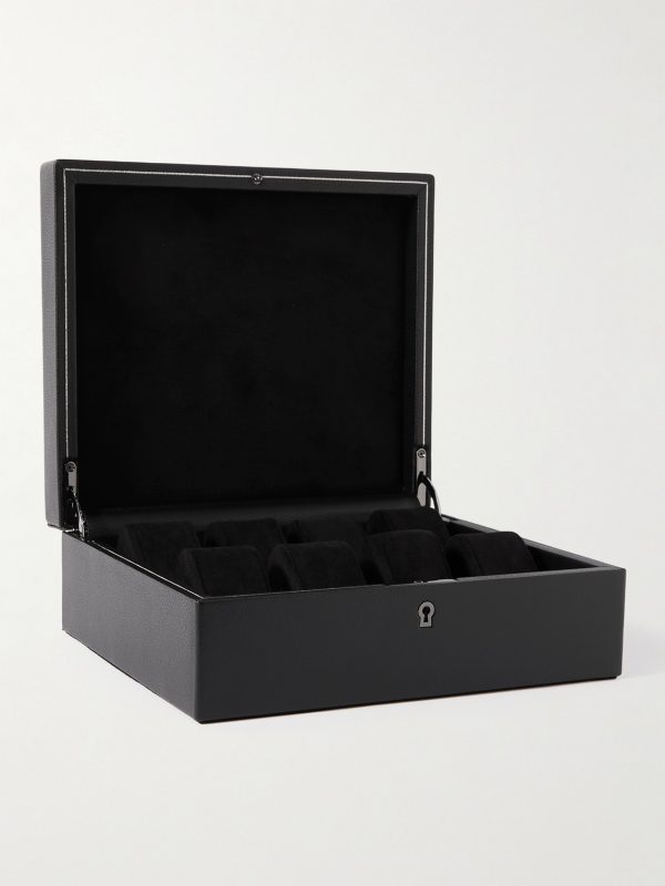 British Racing Pebble-Grain Vegan Leather Eight-Piece Watch Box British Racing Pebble-Grain Vegan Leather Eight-Piece Watch Box