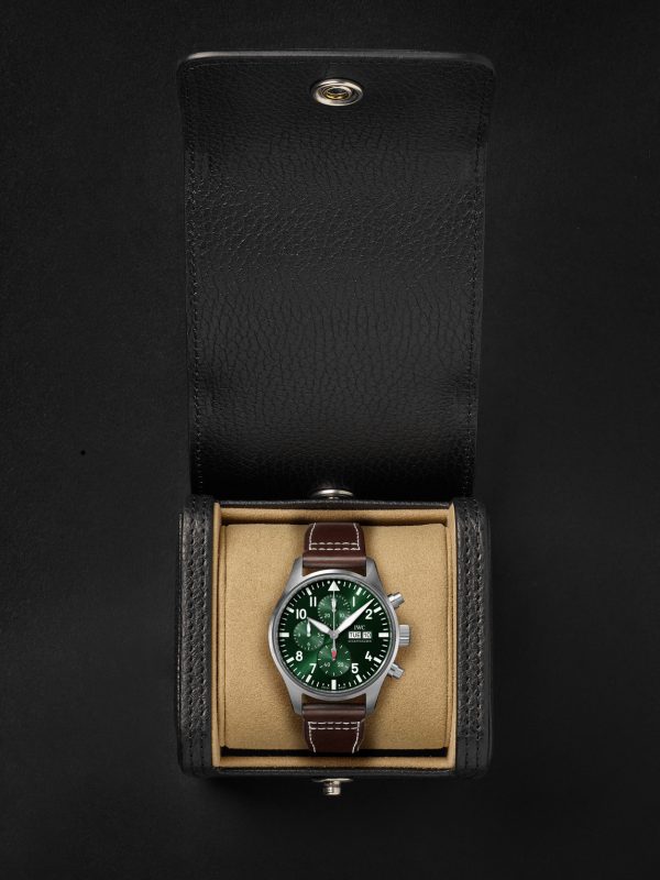 Pilot's Automatic Chronograph 43mm Stainless Steel and Leather Watch, Ref. No. IW378005 - E3