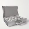 Mackenzie Full-Grain Leather Ten-Piece Travel Watch Case - FR Mackenzie Full-Grain Leather Ten-Piece Travel Watch Case - FR