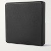 Logo-Print Full-Grain Leather and Silver-Tone Travel Wallet - BK
