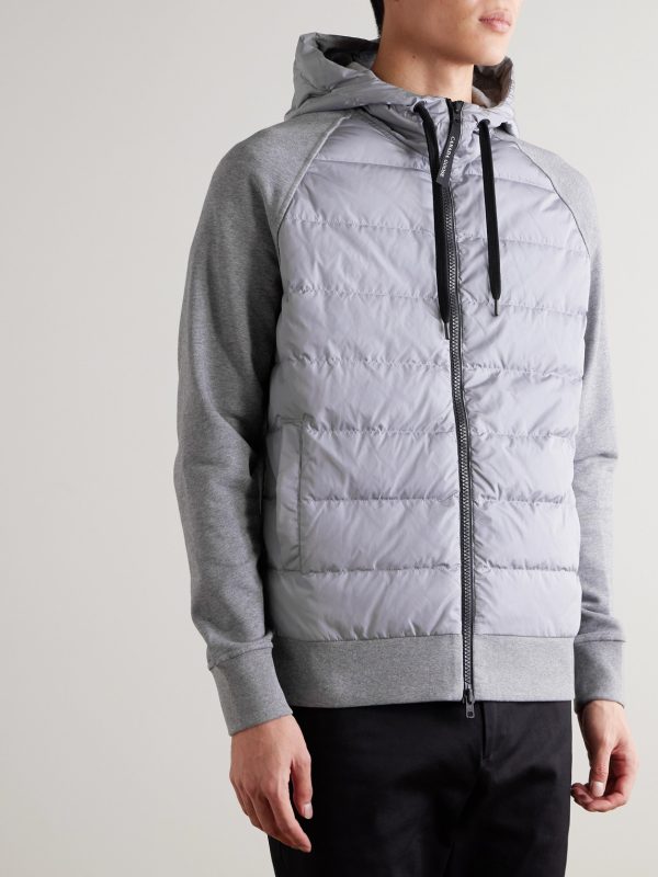 HyBridge Huron Quilted Shell and Cotton-Jersey Down Jacket - FR HyBridge Huron Quilted Shell and Cotton-Jersey Down Jacket - FR