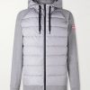 HyBridge Huron Quilted Shell and Cotton-Jersey Down Jacket HyBridge Huron Quilted Shell and Cotton-Jersey Down Jacket