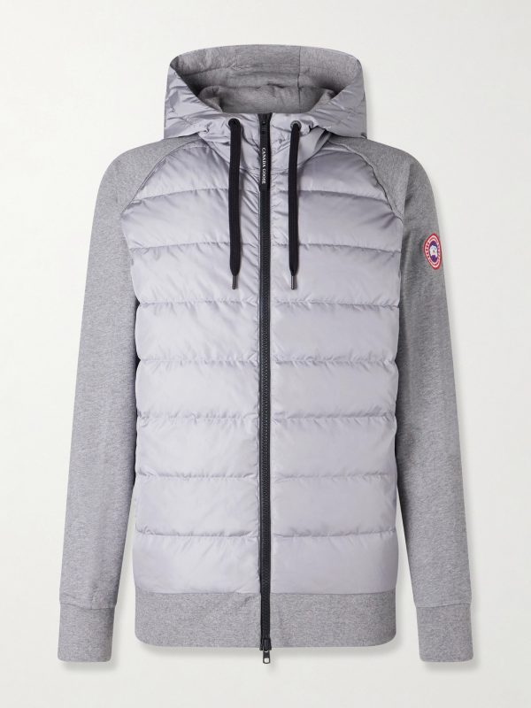 HyBridge Huron Quilted Shell and Cotton-Jersey Down Jacket HyBridge Huron Quilted Shell and Cotton-Jersey Down Jacket