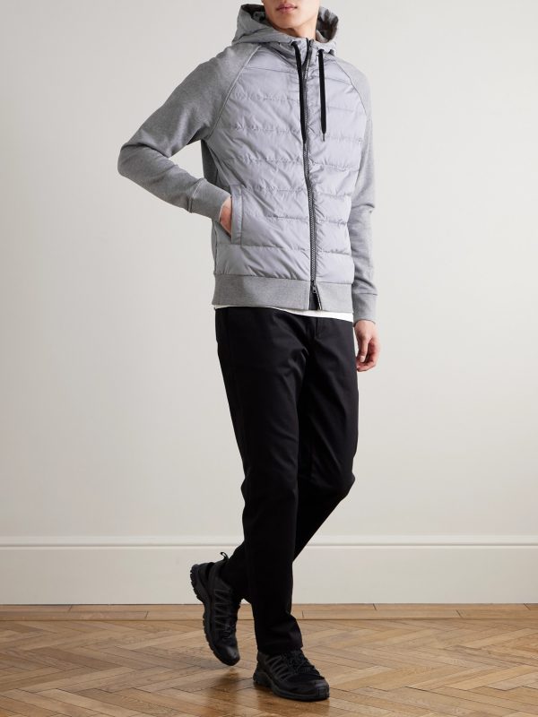 HyBridge Huron Quilted Shell and Cotton-Jersey Down Jacket - OU HyBridge Huron Quilted Shell and Cotton-Jersey Down Jacket - OU