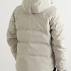 Macmillan Logo-Appliquéd Quilted Shell Hooded Down Parka - BK Macmillan Logo-Appliquéd Quilted Shell Hooded Down Parka - BK