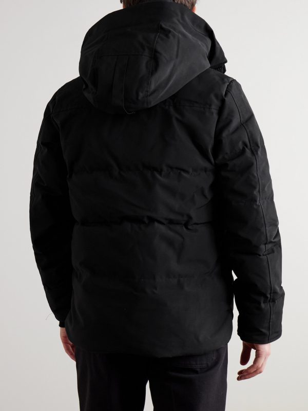 Macmillan Logo-Appliquéd Quilted Shell Hooded Down Parka - BK Macmillan Logo-Appliquéd Quilted Shell Hooded Down Parka - BK