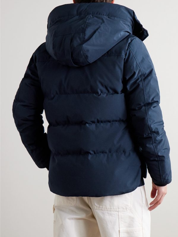 Macmillan Logo-Appliquéd Quilted Shell Hooded Down Parka - BK Macmillan Logo-Appliquéd Quilted Shell Hooded Down Parka - BK