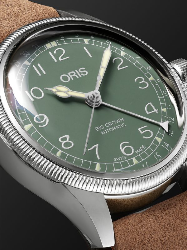 Big Crown Pointer Date Automatic 36mm Stainless Steel and Leather Watch, Ref. No. 01 754 7749 4067-07 5 17 68 - CU