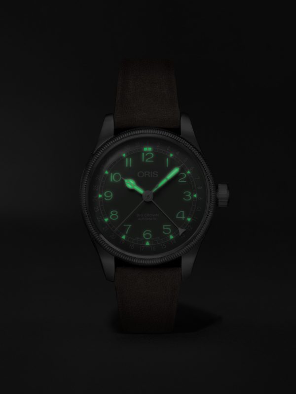 Big Crown Pointer Date Automatic 36mm Stainless Steel and Leather Watch, Ref. No. 01 754 7749 4067-07 5 17 68 - E5