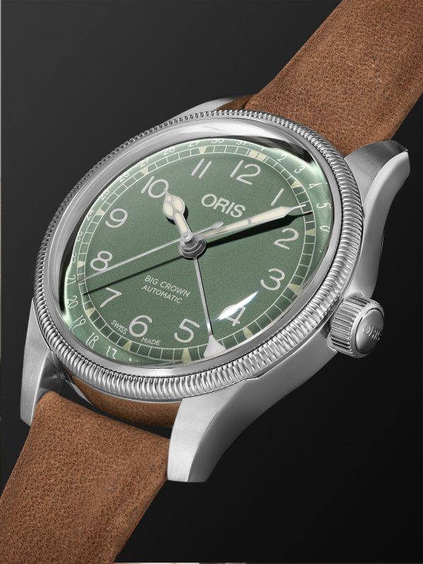Big Crown Pointer Date Automatic 36mm Stainless Steel and Leather Watch, Ref. No. 01 754 7749 4067-07 5 17 68 - FR
