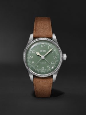 Big Crown Pointer Date Automatic 36mm Stainless Steel and Leather Watch, Ref. No. 01 754 7749 4067-07 5 17 68