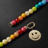 Gold Diamond Beaded Pendant Necklace - BK