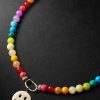 Gold Diamond Beaded Pendant Necklace