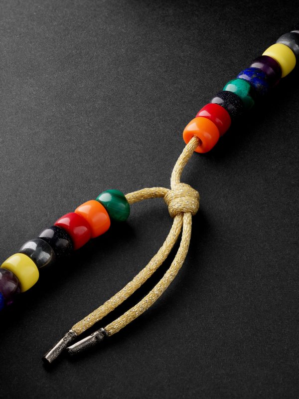 Formentera Forte Beads Gold Multi-Stone Necklace - BK Formentera Forte Beads Gold Multi-Stone Necklace - BK