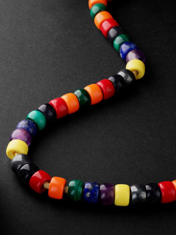 Formentera Forte Beads Gold Multi-Stone Necklace - CU Formentera Forte Beads Gold Multi-Stone Necklace - CU