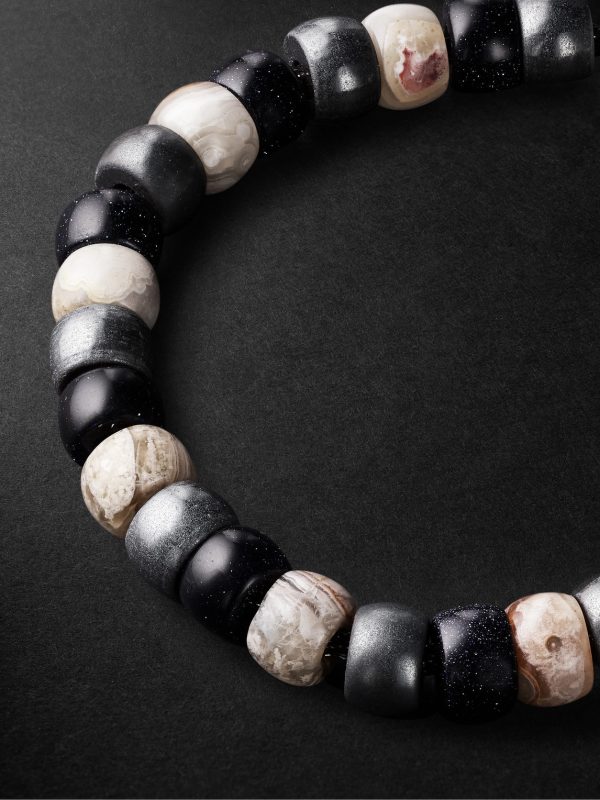 St Tropez Forte Beads White Gold Multi-Stone Bracelet - CU St Tropez Forte Beads White Gold Multi-Stone Bracelet - CU