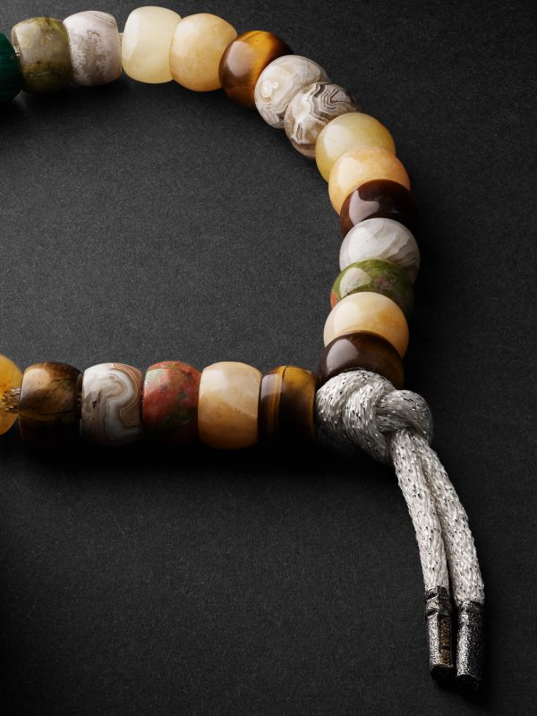 Hamptons Forte Beads Blackened Gold Multi-Stone Bracelet - BK