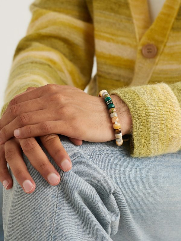 Hamptons Forte Beads Blackened Gold Multi-Stone Bracelet - FR