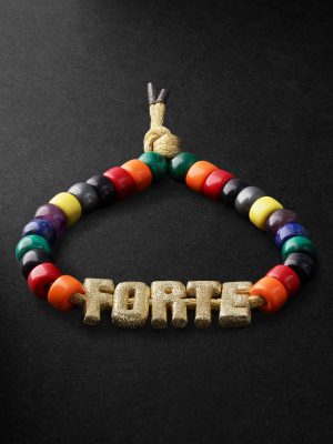 Formentera Forte Beads Gold Multi-Stone Bracelet Formentera Forte Beads Gold Multi-Stone Bracelet