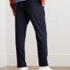 Tapered Pleated Woven Trousers - BK Tapered Pleated Woven Trousers - BK
