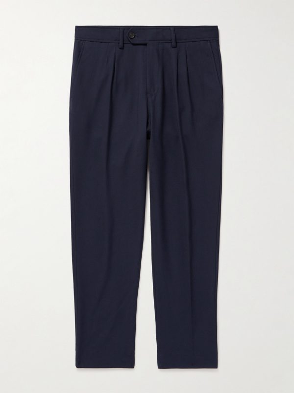Tapered Pleated Woven Trousers Tapered Pleated Woven Trousers