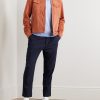 Tapered Pleated Woven Trousers - OU Tapered Pleated Woven Trousers - OU
