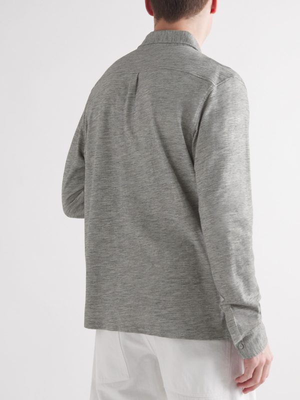 Mélange Organic Cotton-Piqué Shirt - BK Mélange Organic Cotton-Piqué Shirt - BK