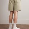 Straight-Leg Colour-Block Cotton-Jersey Drawstring Shorts - BK Straight-Leg Colour-Block Cotton-Jersey Drawstring Shorts - BK