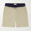 Straight-Leg Colour-Block Cotton-Jersey Drawstring Shorts Straight-Leg Colour-Block Cotton-Jersey Drawstring Shorts