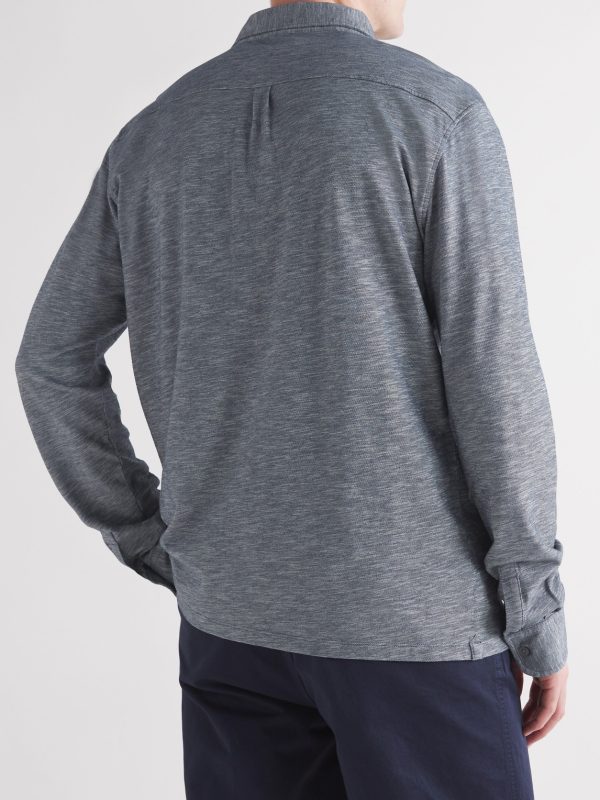 Mélange Organic Cotton-Piqué Shirt - BK