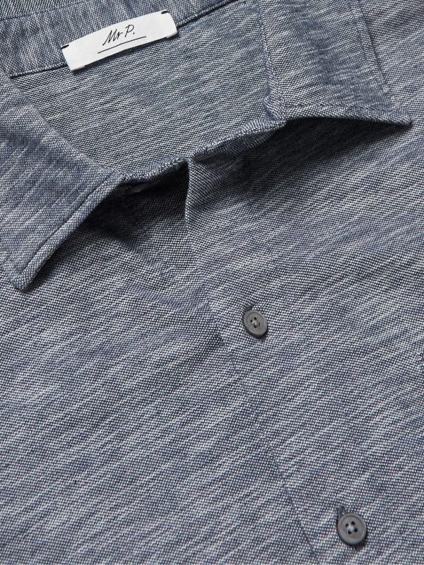 Mélange Organic Cotton-Piqué Shirt - CU