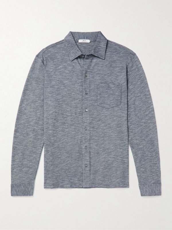 Mélange Organic Cotton-Piqué Shirt