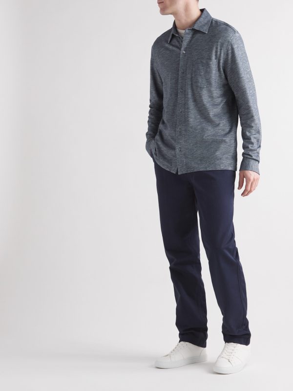 Mélange Organic Cotton-Piqué Shirt - OU