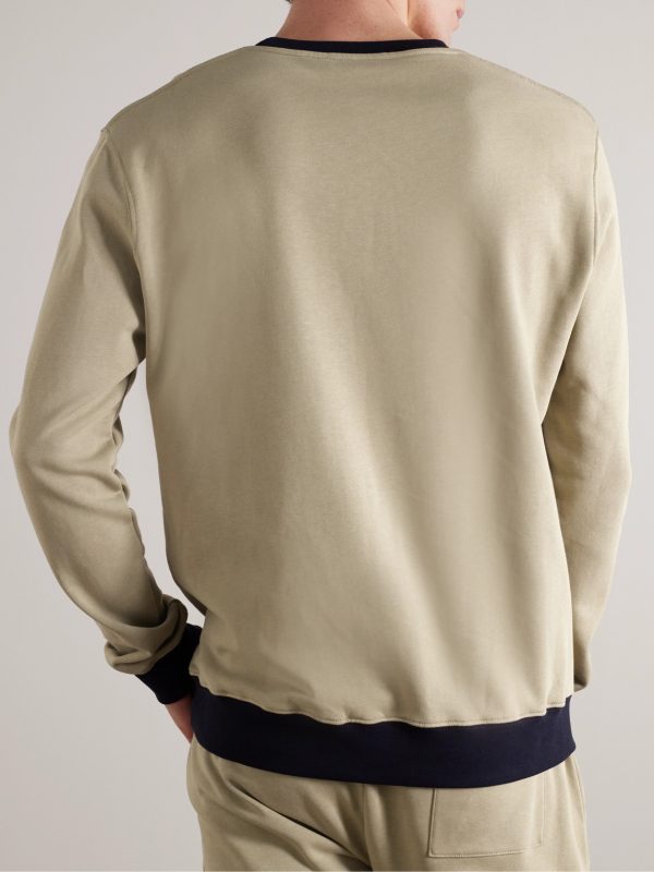 Colour-Block Cotton-Jersey Sweatshirt - BK Colour-Block Cotton-Jersey Sweatshirt - BK