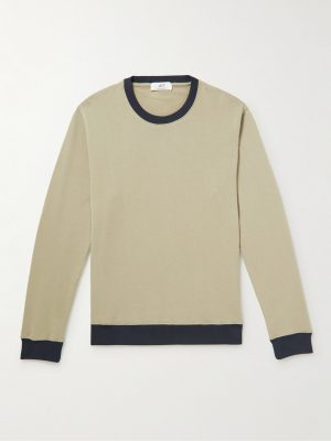 Colour-Block Cotton-Jersey Sweatshirt