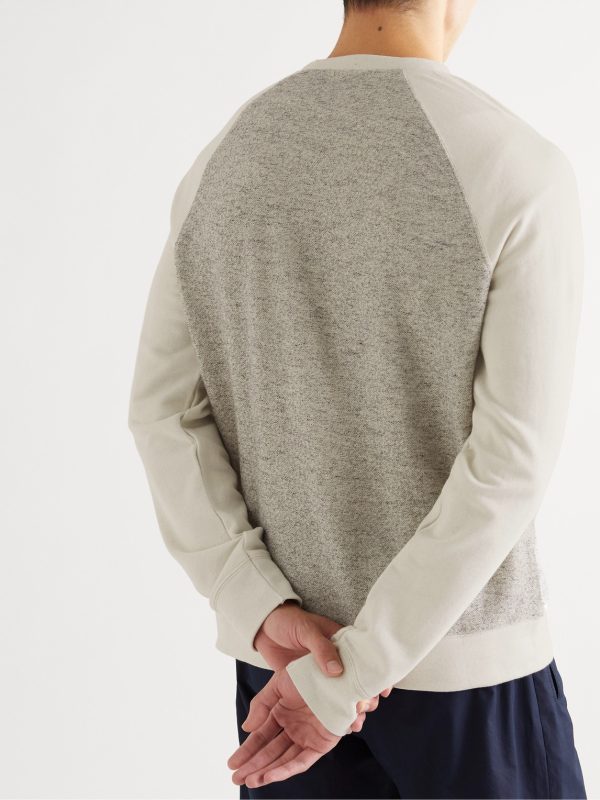Panelled Cotton-Blend Sweatshirt - BK Panelled Cotton-Blend Sweatshirt - BK