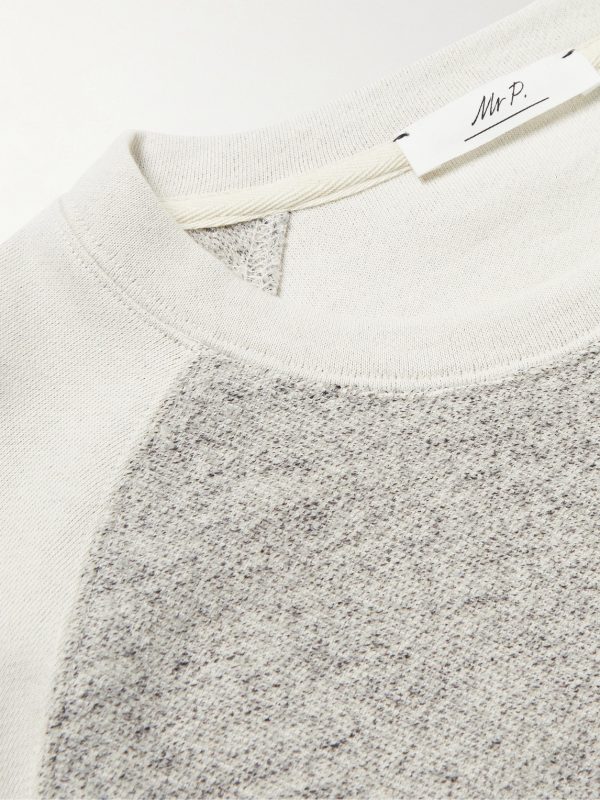 Panelled Cotton-Blend Sweatshirt - CU Panelled Cotton-Blend Sweatshirt - CU