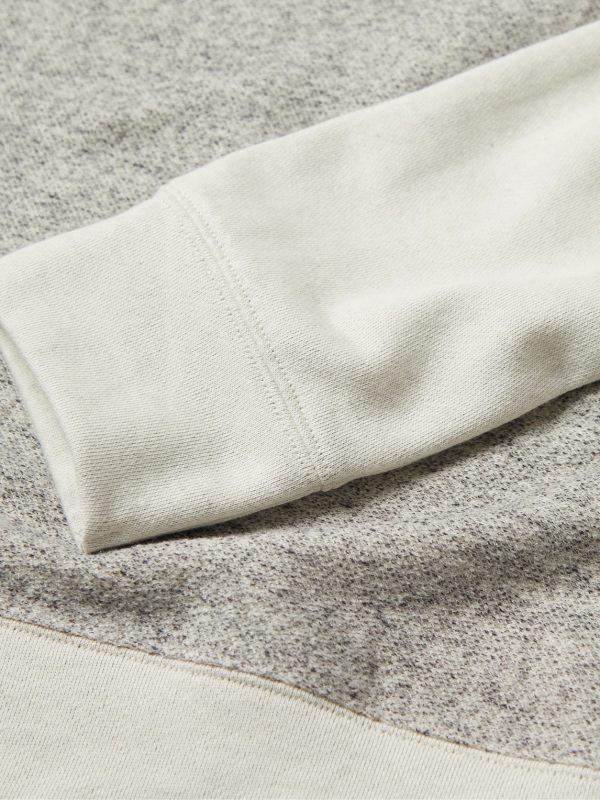 Panelled Cotton-Blend Sweatshirt - E1 Panelled Cotton-Blend Sweatshirt - E1
