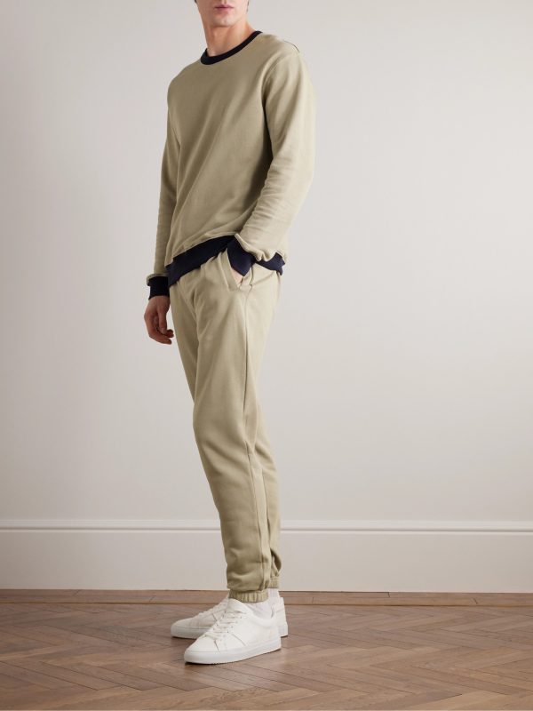 Tapered Cotton-Jersey Sweatpants - OU Tapered Cotton-Jersey Sweatpants - OU