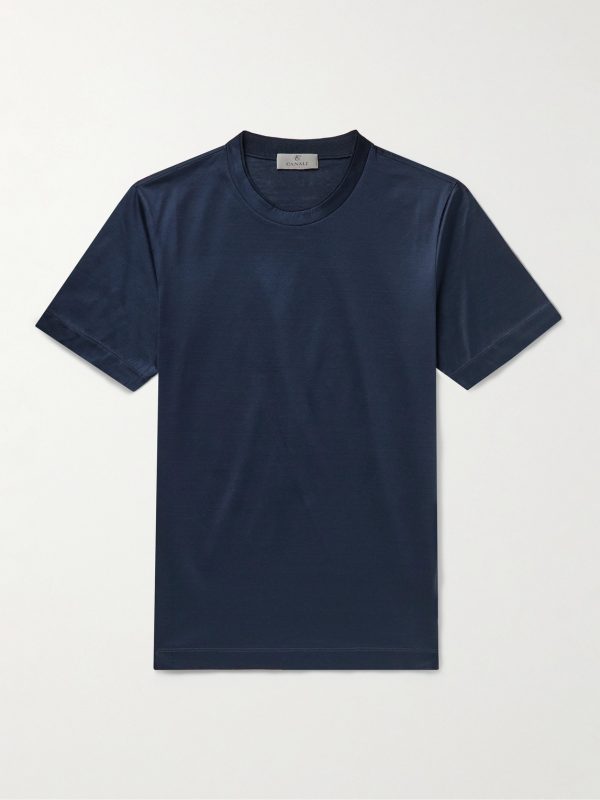 Slim-Fit Mercerised Cotton-Jersey T-Shirt