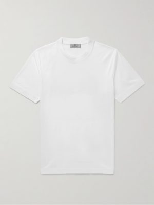 Slim-Fit Mercerised Cotton-Jersey T-Shirt Slim-Fit Mercerised Cotton-Jersey T-Shirt