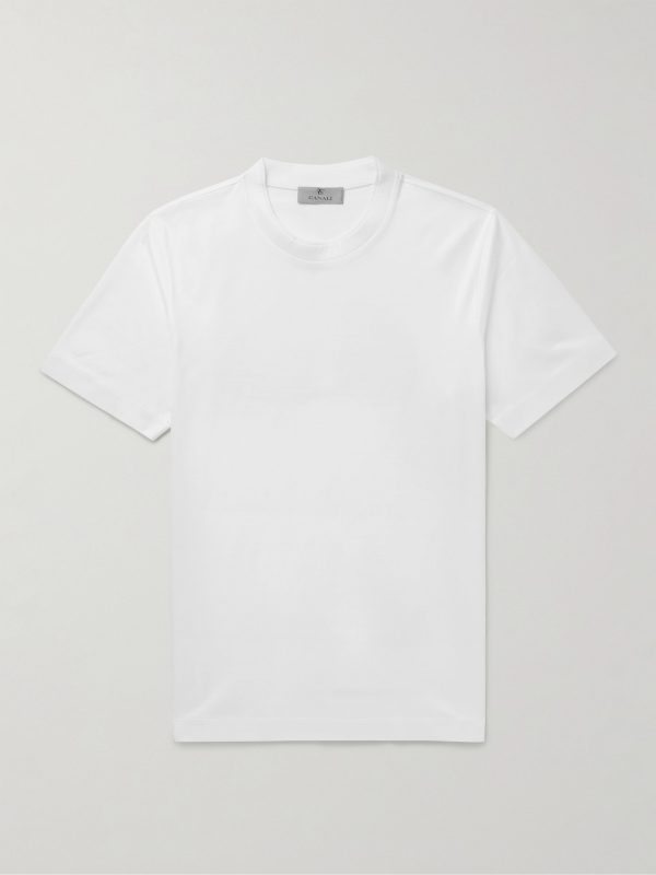 Slim-Fit Mercerised Cotton-Jersey T-Shirt Slim-Fit Mercerised Cotton-Jersey T-Shirt
