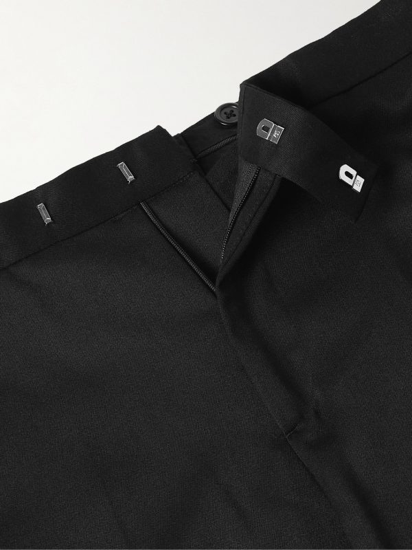 Hampton Slim-Fit Grosgrain-Trimmed Wool-Twill Tuxedo Trousers - E1